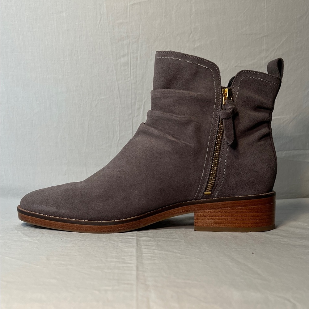 Cole Haan Gray Suede Ankle Boots Sz. 11B - Picture 4 of 13